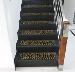 EHC Victorian Wrought Iron Effect Outdoor Or Indoor Non-Slip Panama Rubber Step Door Mat - 75 cm x 25 cm