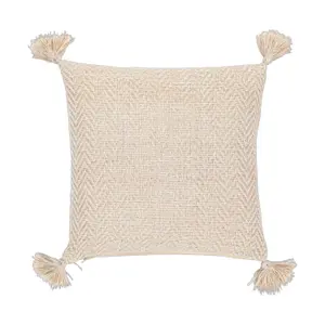 Gallery™ Cream Herringbone Indoor Cushion (L)45cm x (W)45cm