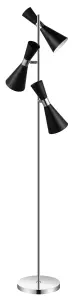 GoodHome Mengame Matt Black Floor light