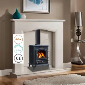 HEATSURE Wood Burner Stoves Multi-fuel Fireplace  Woodburning Heater Warm 7KW