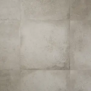 Colours Kontainer Light grey Matt Flat Concrete effect Porcelain Wall & floor Tile Sample