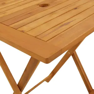 Berkfield Folding Garden Table 60x60x75 cm Solid Acacia Wood