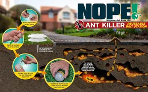 NOPE Ant Killer Syringe (2x10g) Baited Ant Gel Indoor & Outdoor Total Nest/s Eradication. Zero mess & refillable.