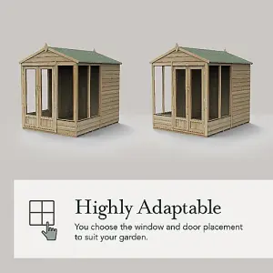 4LIFE Apex Summerhouse 6x8 - Double Door - 5 Window