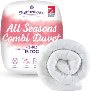 Slumberdown All Seasons Combi 15 Tog Super King (10.5 + 4.5 Tog) Duvet