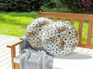 Set of 2 Outdoor Cushions ARENZANO Beige