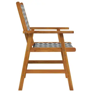 Berkfield Garden Chairs 8 pcs Solid Acacia Wood