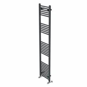 Rinse Modern Bathroom Heated Towel Rail Ladder Radiator 1800x400mm Straight for Bathroom Kitchen Anthracite