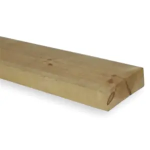 PACK OF 5 (Total 5 Units) - 47mm x 175mm (7" x 2") Sawn Timber Carcassing Wood Softwood Timber - 3.6m Length