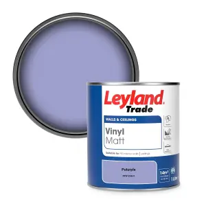 Leyland Trade Vinyl Matt Walls & Ceilings Emulsion Paint Puturple (PPG1248-5) 1L