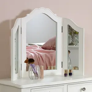 Melody Maison White Tabletop Vanity Mirror - Victoria Range