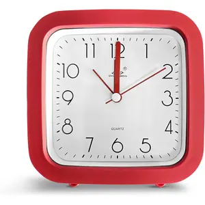 Quartz Movement / Crystal Alarm Tabletop Clock Red