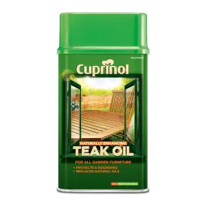 Cuprinol Naturally enhancing Clear Teak Wood oil, 1L