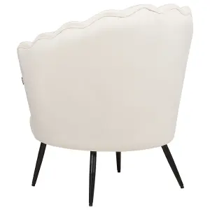 Armchair LOVIKKA Velvet Off-White