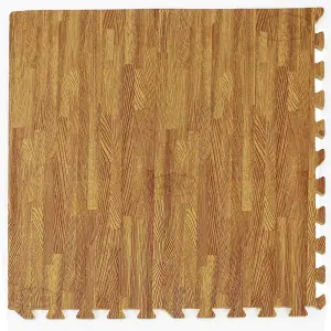 EVA Wood Effect Soft Foam Floor Mats/Tiles Home Flooring