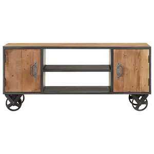 Berkfield TV Cabinet 110x30x49 cm Solid Reclaimed Wood