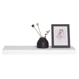 Gauti 2 Piece Floating Shelf (Set of 2) Black / 3.8cm H x 60cm W x 22.9cm D