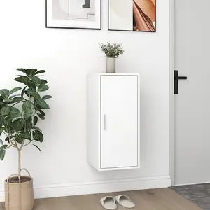 Berkfield Shoe Cabinet White 32x35x70 cm Engineered Wood