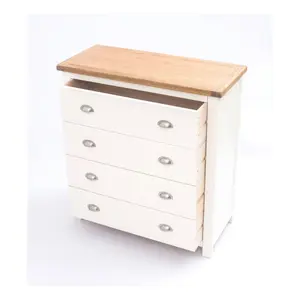 Lovere 4 Drawer Chest of Drawers Chrome Cup Handle