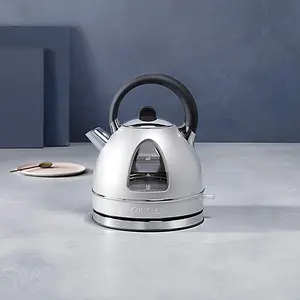 Cuisinart Style Frosted Pearl Traditional Kettle & 4 Sl Toaster Breakfast Set