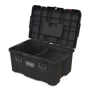 Keter Stack N Roll Wheeled Tool Box + Deep Tool Box + x2 Small Half Organisers