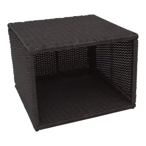 Canadian Spa Company Brown Rattan effect Square Side table