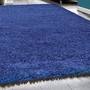 Navy Thick Shaggy Rug - California - 300x400cm (9'9"x13'2")