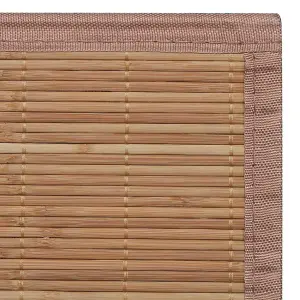 Berkfield Rug Bamboo 100x160 cm Brown