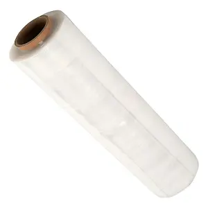 1 x 400mm Clear Strong Plastic Cling Film Protective Pallet Shrink Wrap Roll