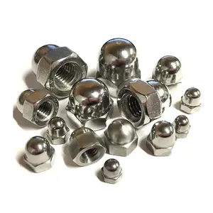 25 x Metric Hexagonal M12 Dome Nuts, Standard Pitch,