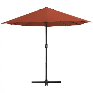 Berkfield Outdoor Parasol with Aluminium Pole 460x270 cm Terracotta