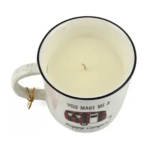 Repurpose Candle Mug Gift Set Fresh Linen 13oz with 8pc Wax Melts