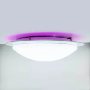 Intergrated LED 42cm Sparkle Effect RGB Ceiling Flush Light