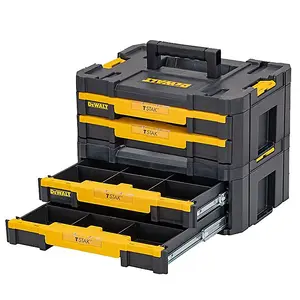 Dewalt DWST1-70706 TStak IV Tool Storage Box 2 Shallow Drawers 8L Capacity x 2