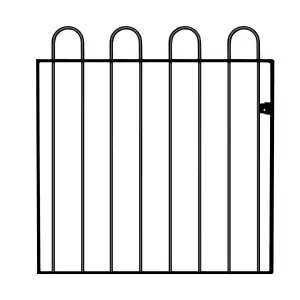 COURA Metal Tall Hoop Top Gate 1000mm GAP x 950mm High CRZP05