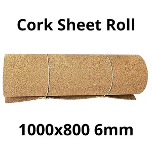 Cork Sheet Roll - 1000x800mm - 6mm - Décor/DIY