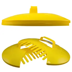 garden leaf grabbers,hand held tidy rake picker,leaf collector/grab (daffodil yellow)