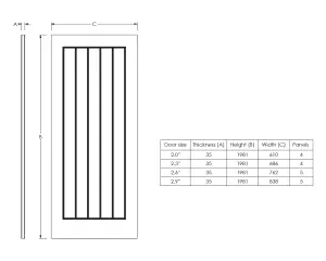 Unglazed Cottage White Woodgrain effect Internal Door, (H)1981mm (W)762mm (T)35mm