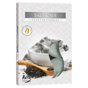 URBNLIVING Set of 18 Salt Cave Scented Tea light Candles