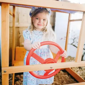 Sandpit - Choo Choo Train - Wooden Sand Pit with Sun Protection & Storage