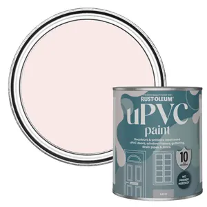 Rust-Oleum China Rose Satin UPVC Paint 750ml