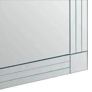 Interiors by Premier Sana Rectangular Wall Mirror with Linear Detail