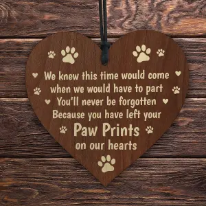 Red Ocean Dog Sign Pet Memorial Wooden Christmas Tree Decoration Wooden Bauble Dog Cat Gift Keepsake