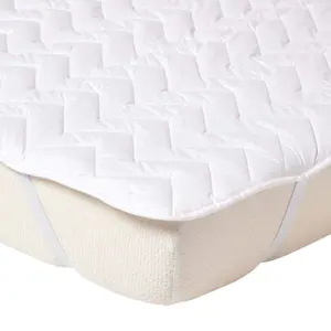 Homescapes Cotton Deep Quilted Super King Size Mattress Topper