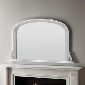 Overmantle Silver Classic Mirror 122(w) x 77cm(h)