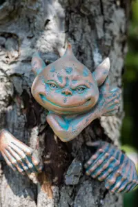 Bronze Goblin Tree Peeker Ornament