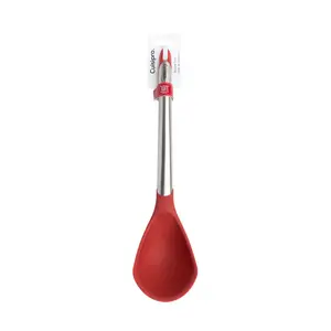 Cuisipro Ladle, Black, Heat and Stain Resistant, Dishwasher Safe, 31cm Red