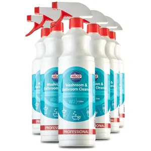 Nilco Washroom & Bathroom Cleaner Spray - 1L x6 Pine Fresh Sanitiser 6 Litres