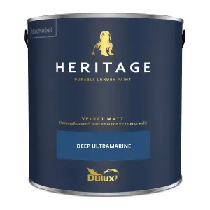 Dulux Trade Heritage Deep Ultramarine Velvet matt Wall paint, 2.5L