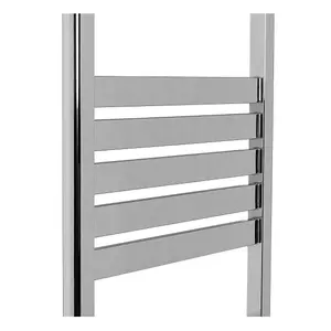 Right Radiators 1200x500 mm Designer Bathroom Flat Panel Heated Towel Rail Warmer Radiator Rad Chrome